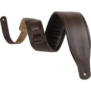 wide leather guitar strap 3 inch padded adjustable for acoustic electric bass br